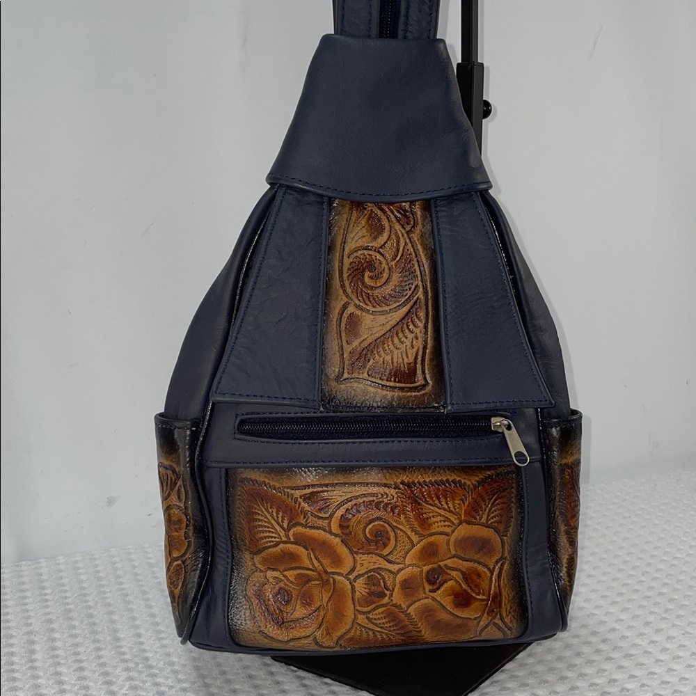 GENUINE HAND TOOLED LEATHER BAG FTL-03-078